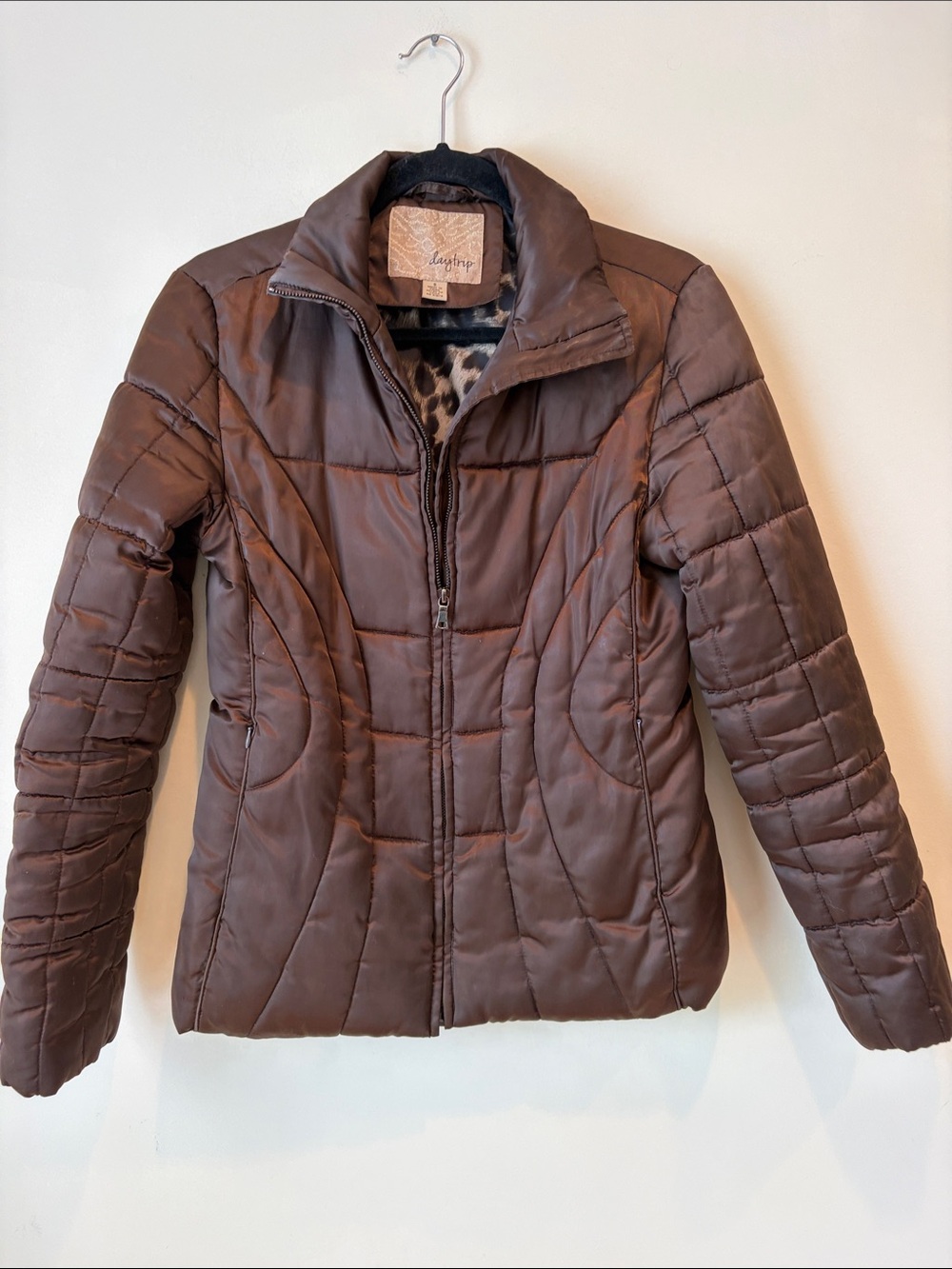 Lysse Chocolate Brown Quilted Puffer Jacket